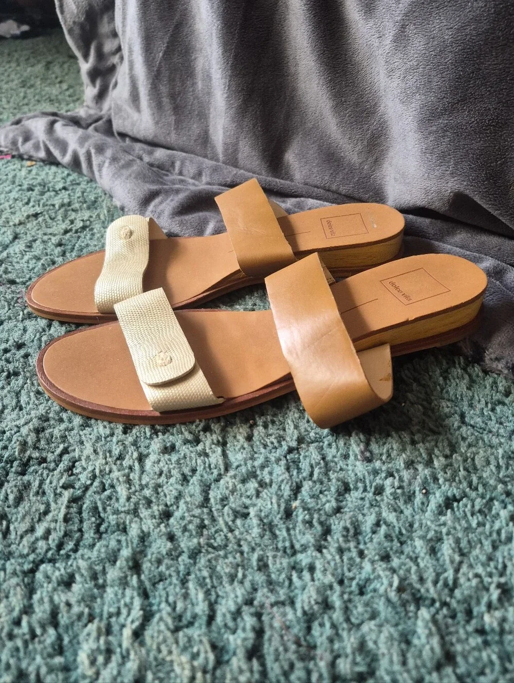 Dolce Vita Brown Tan Sandals 8.5 - Picture 2 of 12